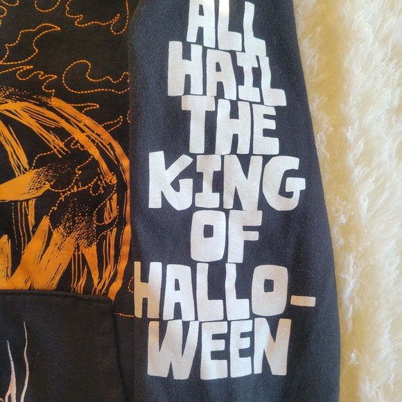 Disney Jack Skellington Hoodie - Black and Orange - Picture 2 of 5